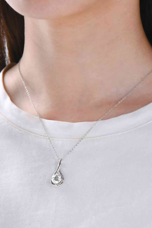 2 Carat Moissanite 925 Sterling Silver Necklace