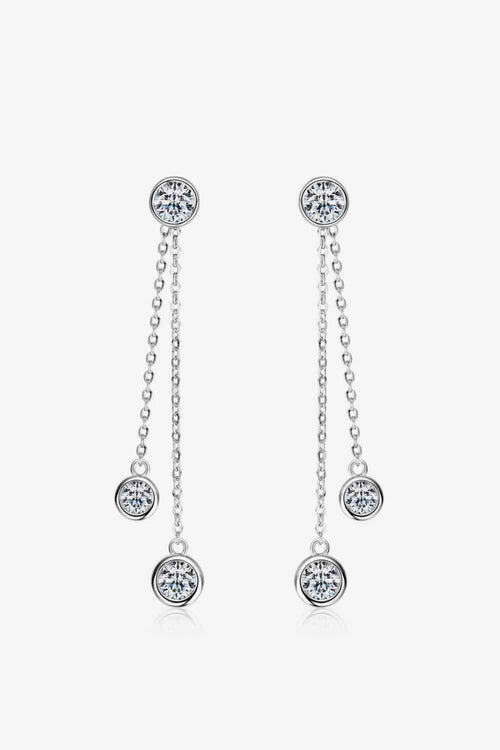 2.6 Carat Moissanite 925 Sterling Silver Earrings